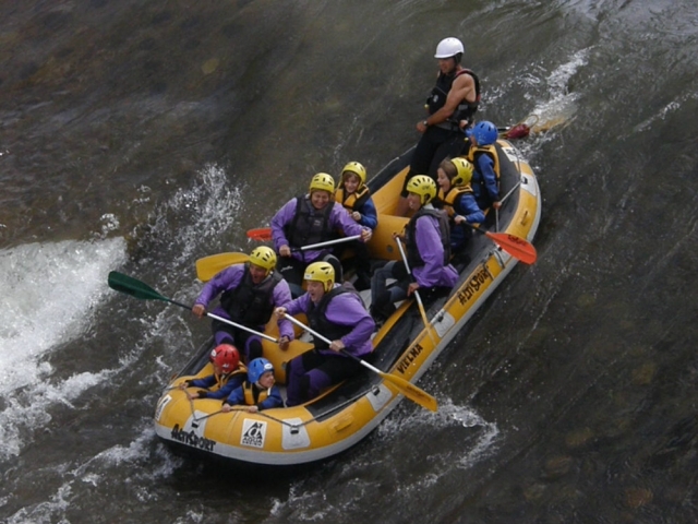 Rafting con amigos