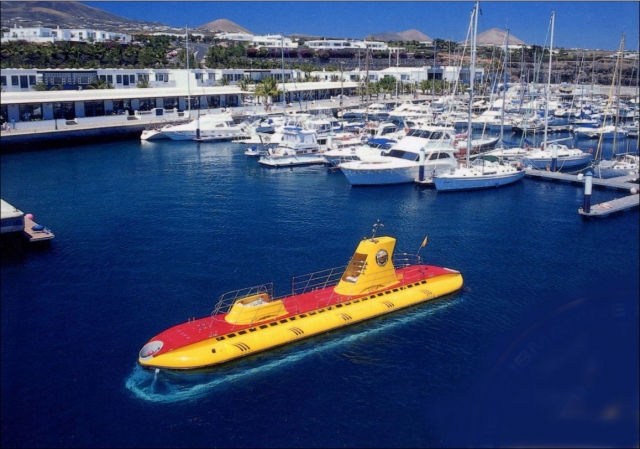 El submarino desde arriba