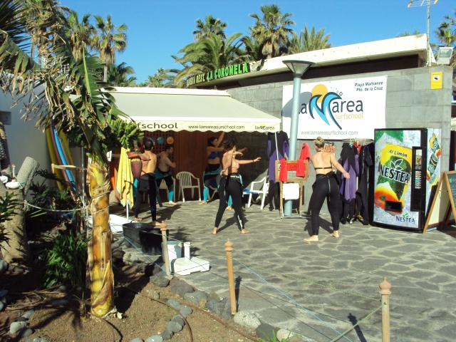 Instalacione de la escuela de surf