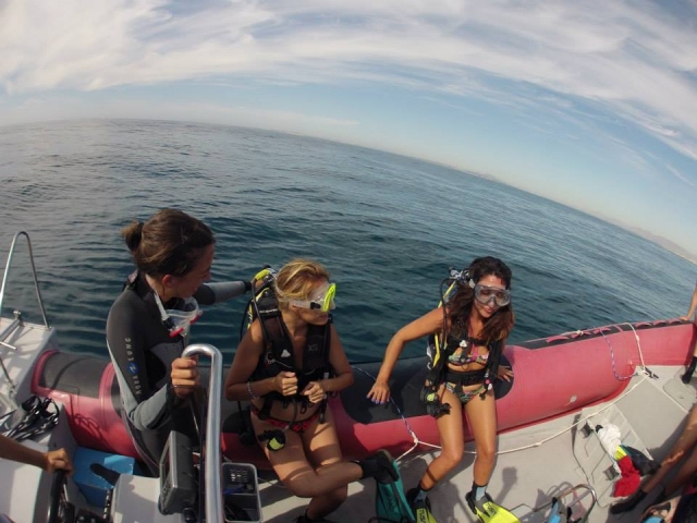  第一次尝试潜水 