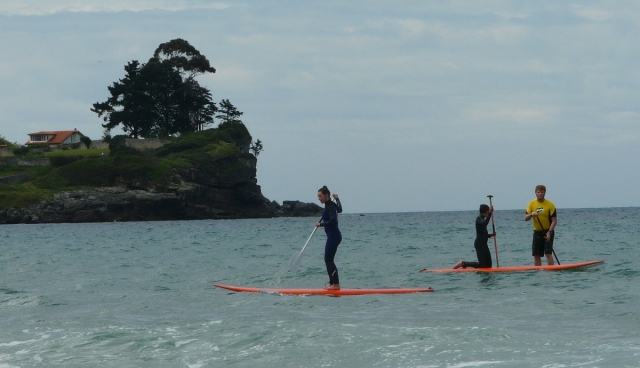 Sup desde la costa