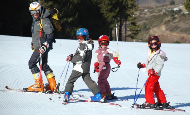 Alevines probando la nieve