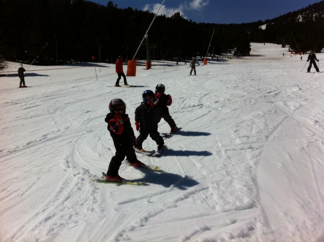 Primeros pasos equipados para la nieve