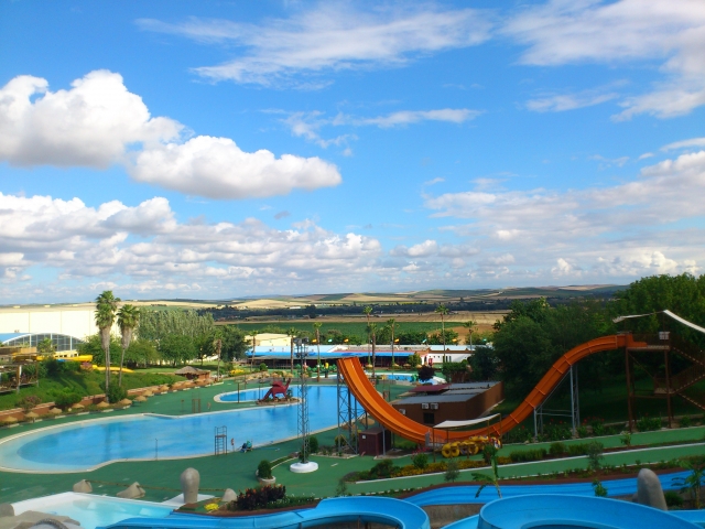Vista parque acuatico de Villafranca