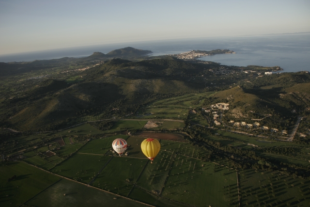 Practicar excursion en globo