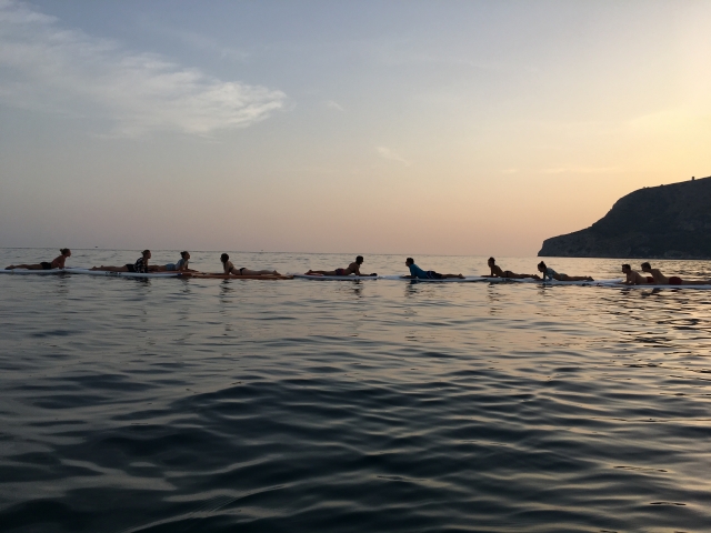 Paddle yoga
