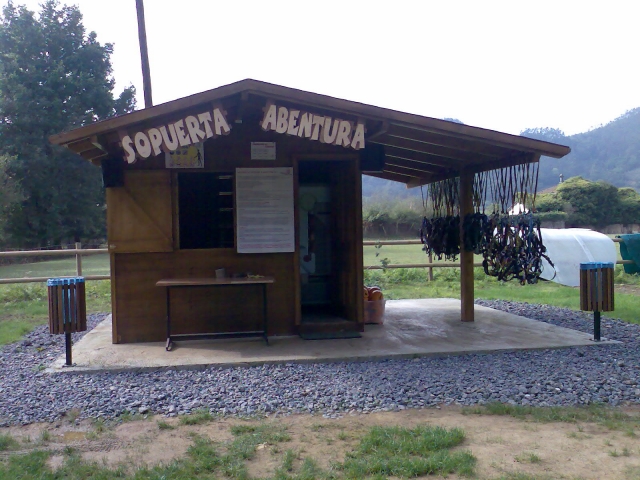 Nuestra caseta de bienvenida