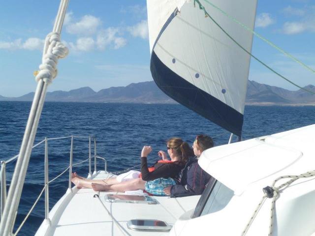  Toda a tranquilidade do mar na costa de Fuerteventura 