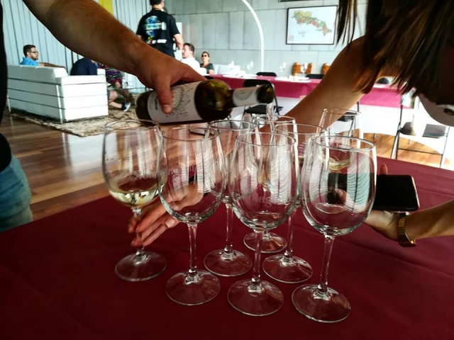  Degustazione del vino della Rioja durante una degustazione 