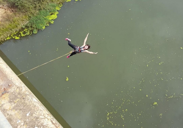 Puenting hacia atras en Valdivia