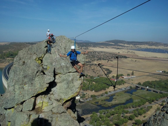 Puente tibetano en Badajoz
