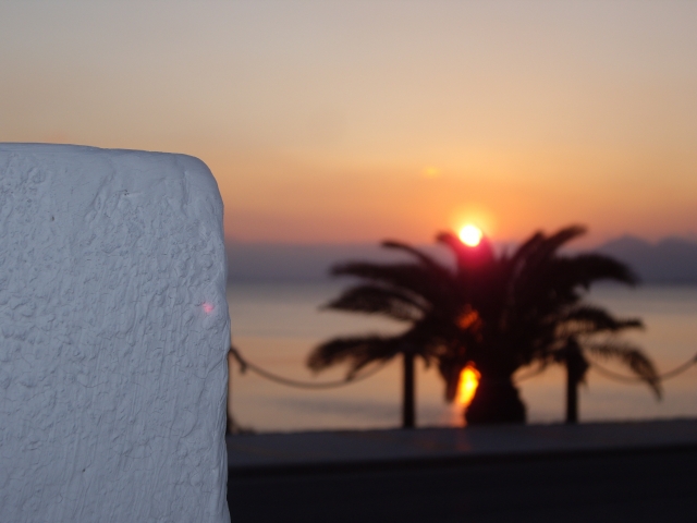 El atardecer