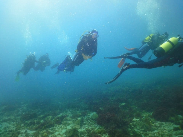 Expedición de buzos en la costa de Cádiz