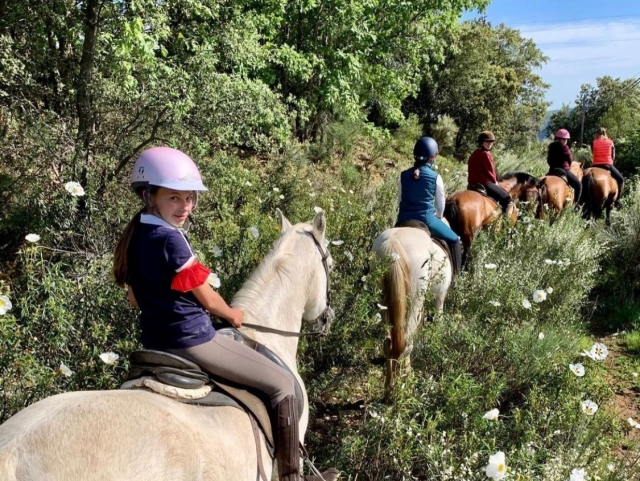 El grupo a caballo