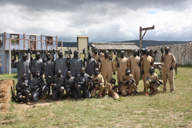 Visitantes del campo de paintball