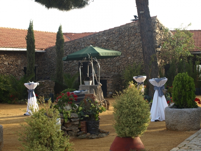 Bonitos exteriores en la finca