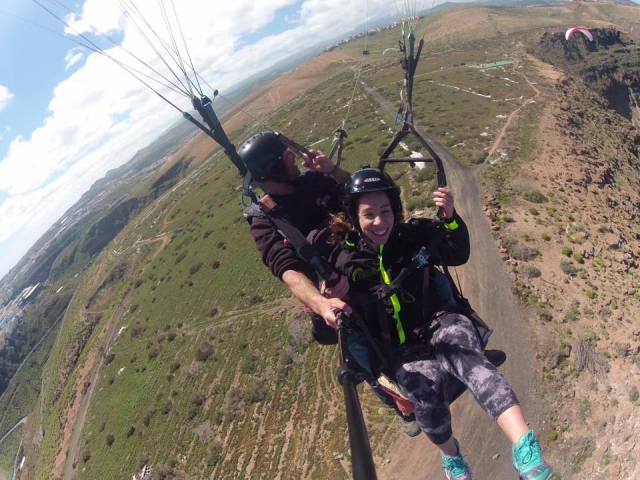 Santa Ursula en parapente