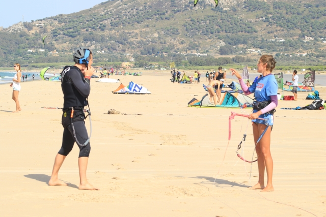 Leccion de kitesurf en Tarifa