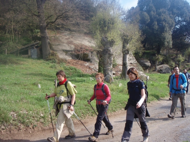 Caminando con el apoyo de los bastones