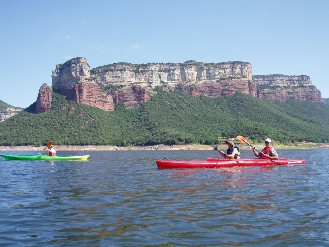 Kayak a pleno sol