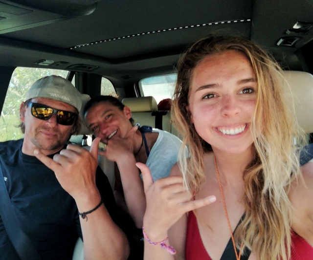 Transporte de la escuela de surf