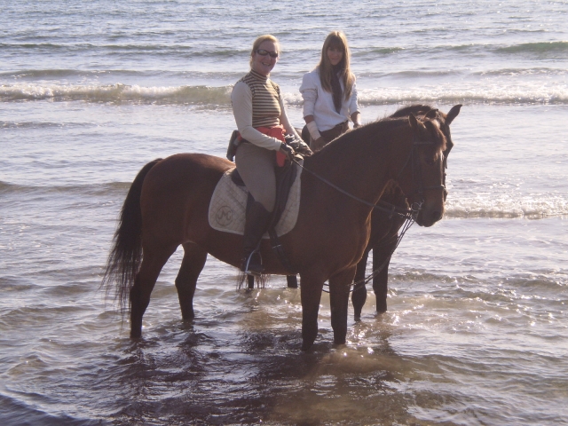  Reiten am Strand entlang