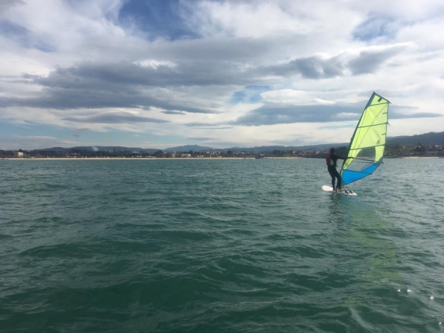 Sesion de windsurf