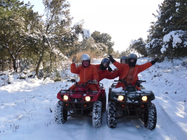 Por la nieve
