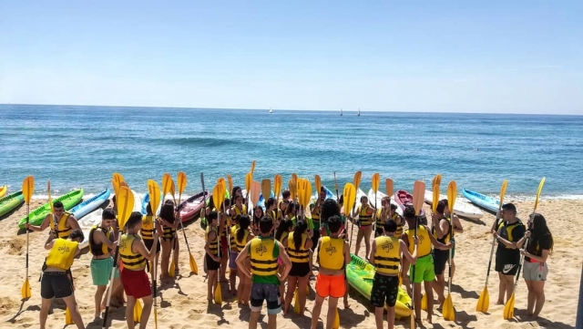  Predisposto con le pagaie per i kayak