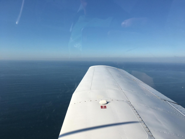  Views of the sea from the plane
