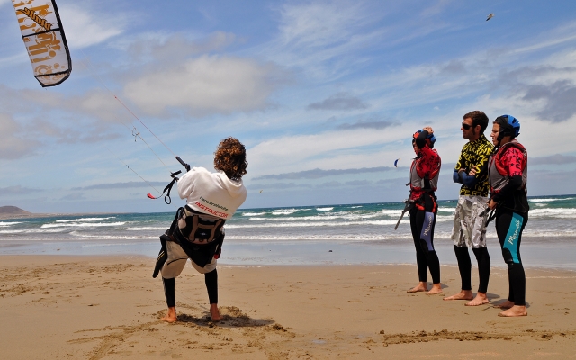Clase de kite dia perfecto