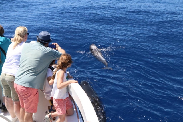 En nuestro barco para travesías