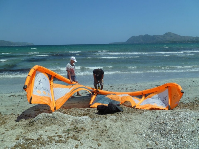  Gonfiare il kite 