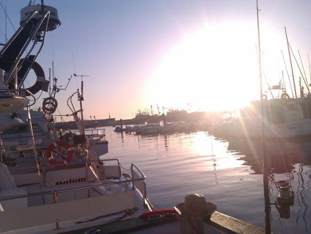 Al atardecer