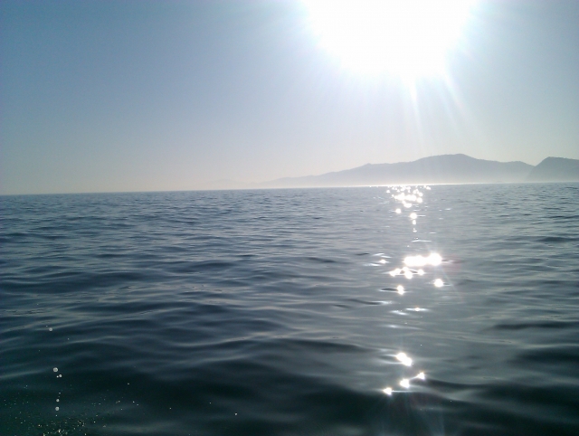 El sol en el mar