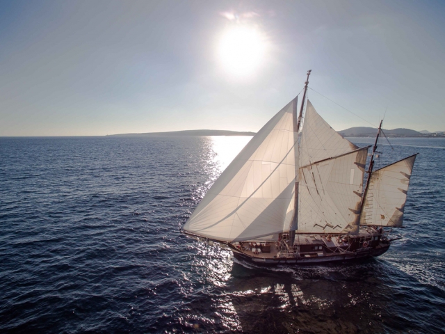  Classic boat in the Mediterranean 