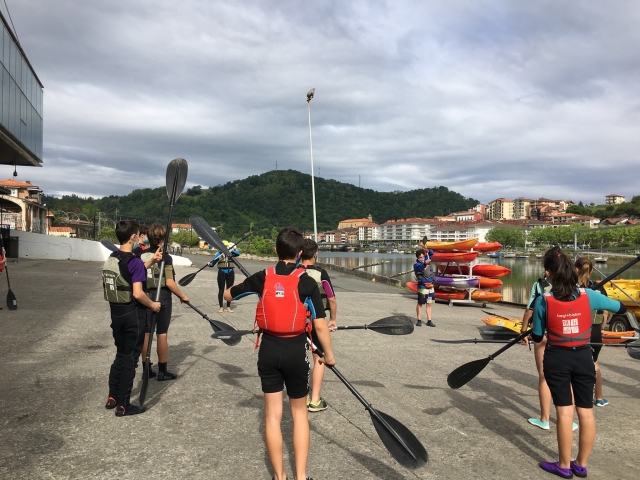 antes de salir a remar
