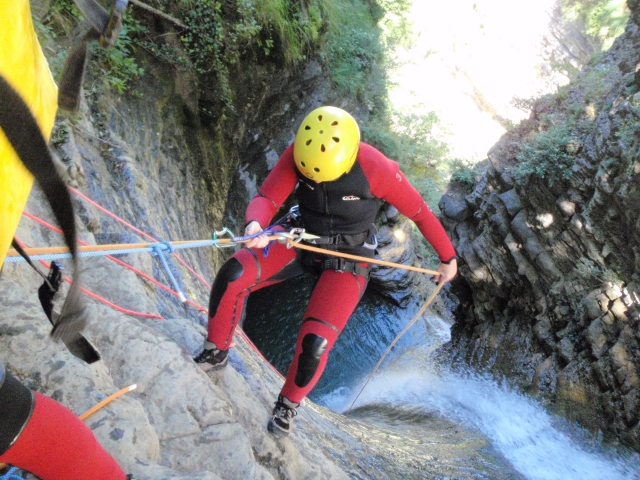 Barranco rapelado