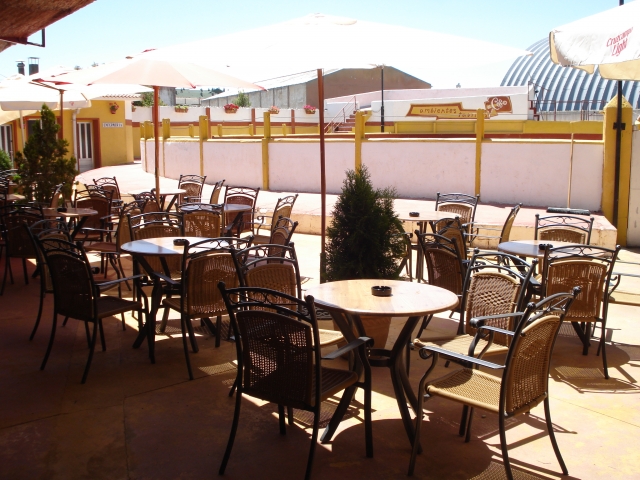 En la terraza