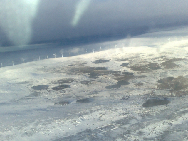  In der Ferne Windmühlen 
