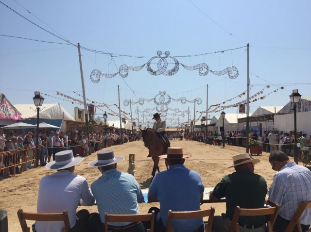 A caballo en la feria de Tarifa