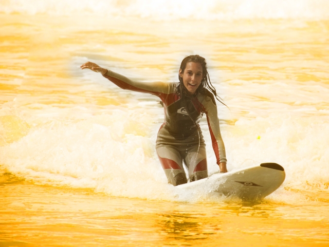 La diversion esta asegurada con el surf