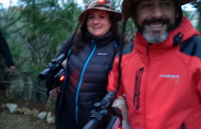 Laser tag en pareja