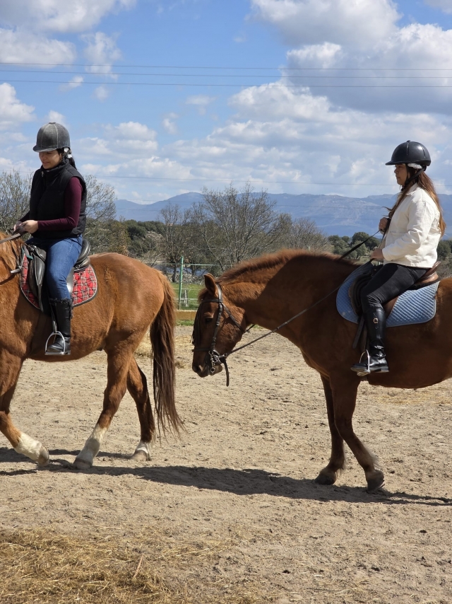 Opinião de ELISA sobre 90 min de cavalgada em Lozoya + classe 30 min min