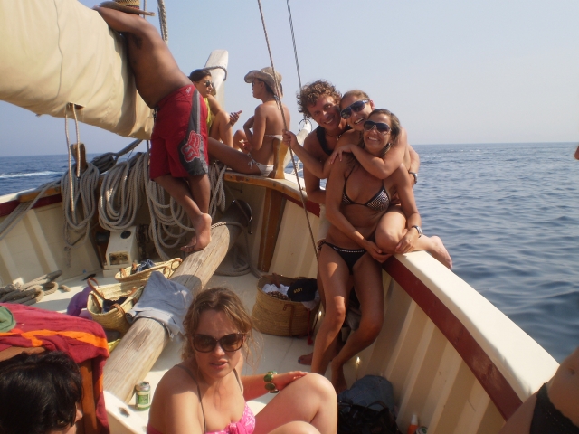 Parties on board our boat 