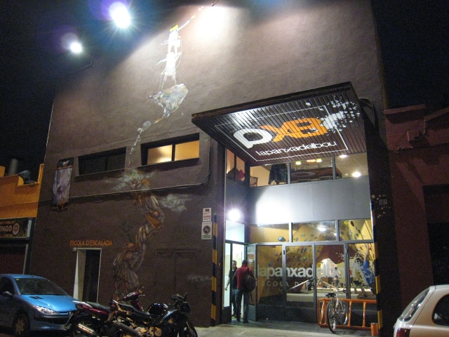 El exterior de nuestro rocodromo
