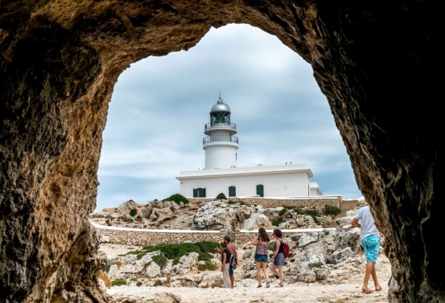 Descanso para visitar el faro