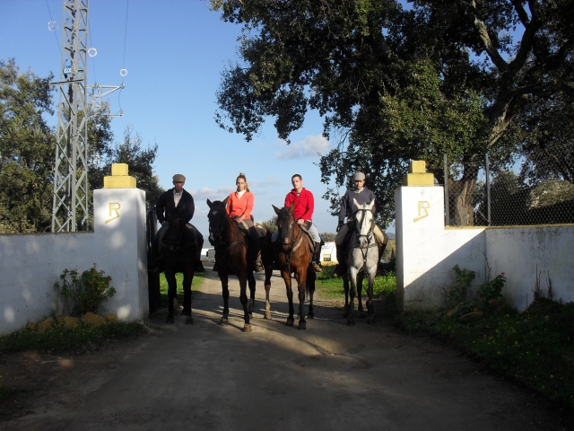 Saliendo de la finca