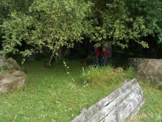  Players hiding under the trees 