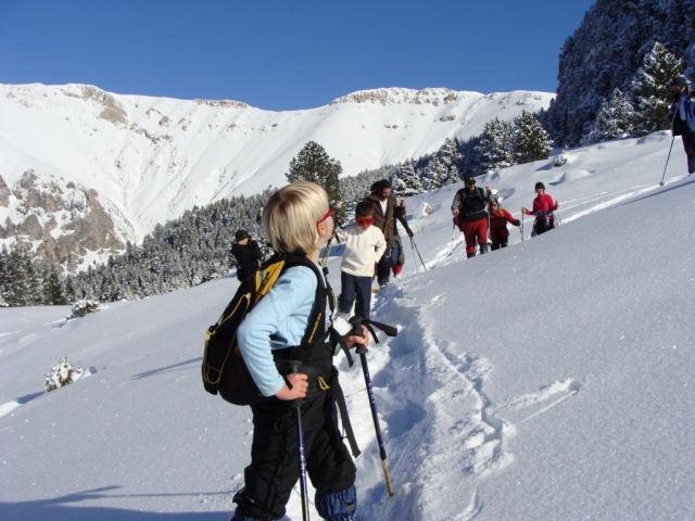  Snow crossing in Coll de Pal 